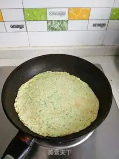 Make A green eggcake step 4