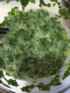 Make Celery leaves stand eggs step 2