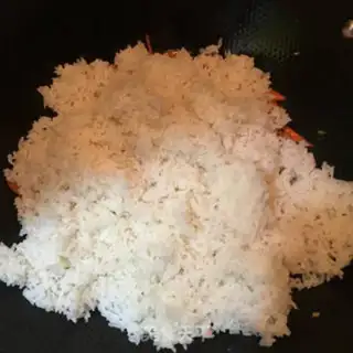 Make Carrot fried rice step 7