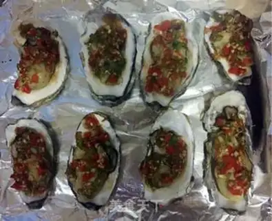 Make Garlic pepper roasted oysters step 6