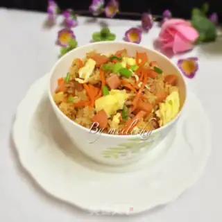 Make Carrot fried rice step 13