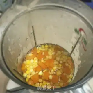 Make Corn pumpkin juice step 2