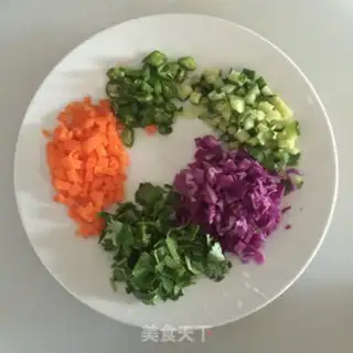 Make Big tree fried rice step 2