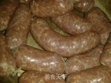 Make Black pepper beef sausage step 6