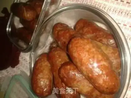 Make Black pepper beef sausage step 7