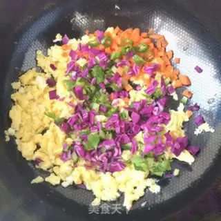 Make Big tree fried rice step 8