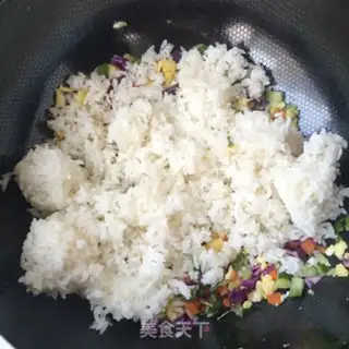 Make Big tree fried rice step 9