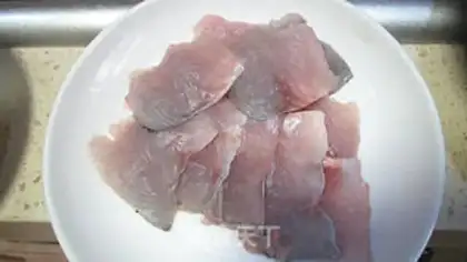 Make Clear the fish pan step 1