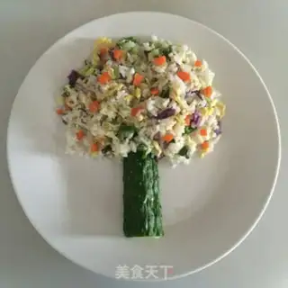 Make Big tree fried rice step 13