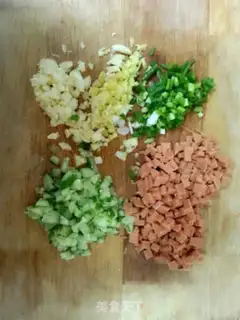 Make Duck egg fried rice step 2