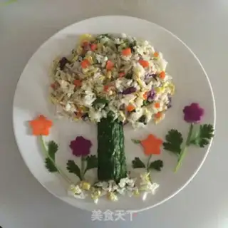 Make Big tree fried rice step 15