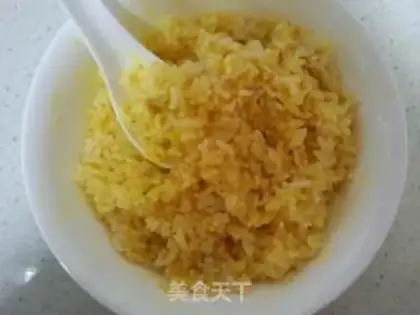 Make Duck egg fried rice step 3