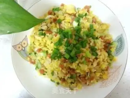 Make Duck egg fried rice step 6