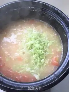 Make Tomato carrot beef congee step 7