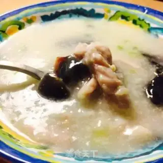 Make Porridge and eggs and pork porridge step 6