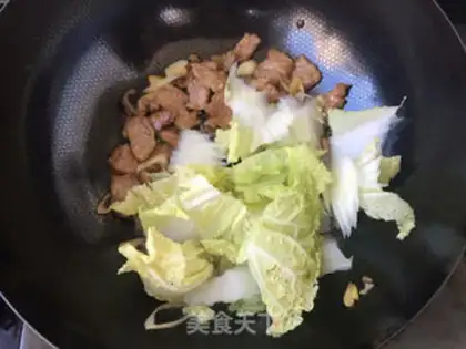 Make Scrambled cabbage step 9