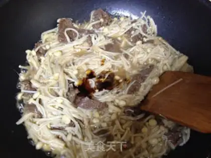 Make Beef fried golden mushrooms step 3