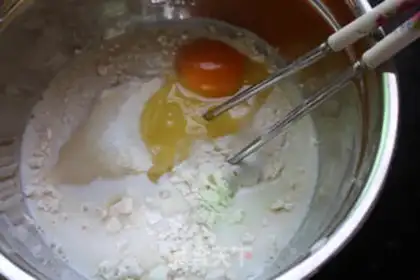 Make Ham sausage bread step 2