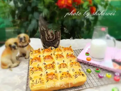 Make The bean-salt cat squeezes bread step 21