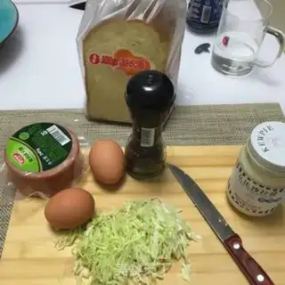 Make Egg ham sandwich step 0