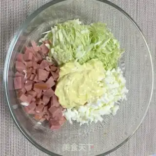 Make Egg ham sandwich step 2