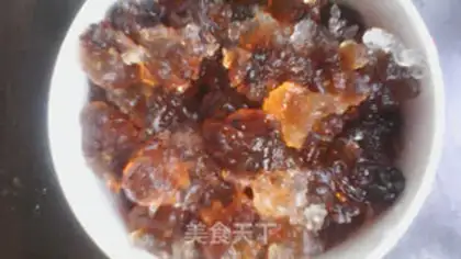 Make Silver peach porridge step 1