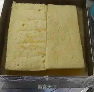 Make Orange mousse cake step 7