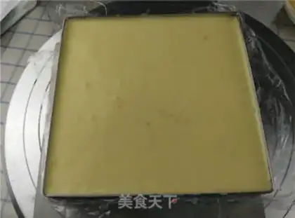 Make Orange mousse cake step 8