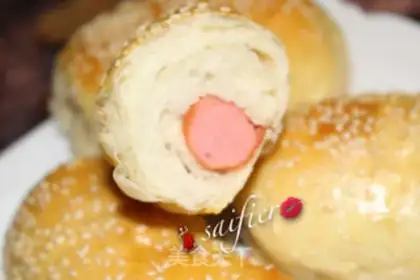 Make Ham sausage bread step 27