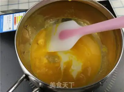 Make Orange mousse cake step 9