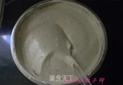Make Black sesame ricin cake step 8