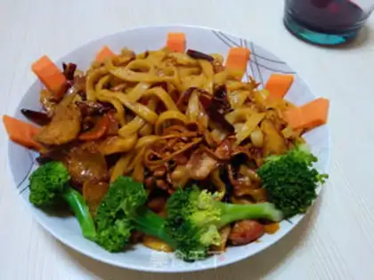Make Squirt chicken silkball noodles step 13