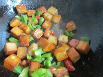 Make Pepper tofu step 5