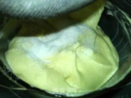 Make No oil, no water, no rice cake step 9