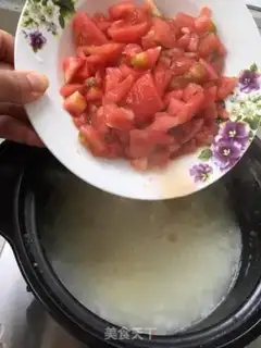 Make Tomato carrot beef congee step 4