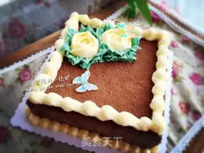 Make Chocolate mousse cake step 17