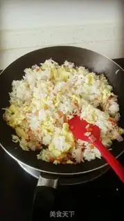 Make Bacon fried rice step 3