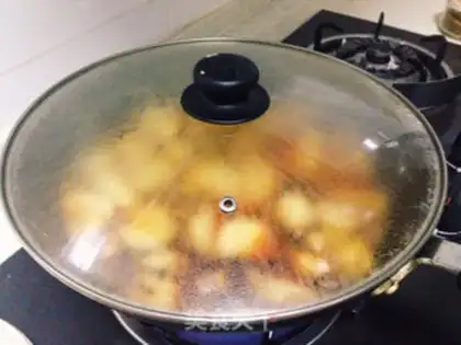 Make Spicy potatoes for chicken wings step 8