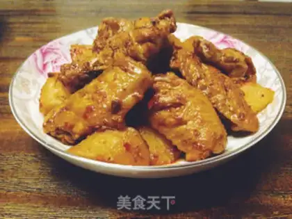 Make Spicy potatoes for chicken wings step 12