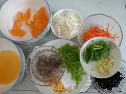 Make Orange shrimp two rice step 5