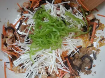 Make Orange shrimp two rice step 12