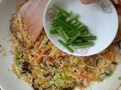 Make Orange shrimp two rice step 15