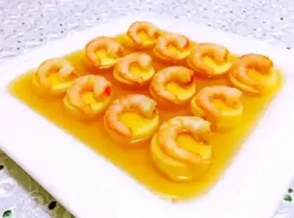 Make Crystal Japanese tofu shrimp step 8