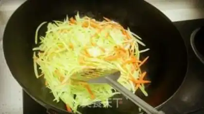 Make Fried silk step 1