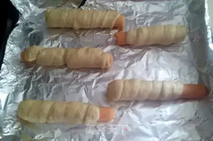 Make Hot dog roll step 7