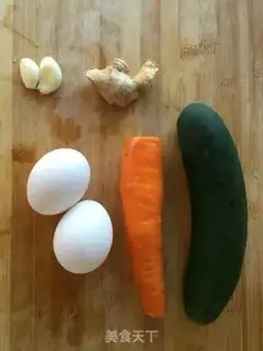 Make cucumber fried eggs step 0
