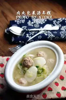 Make The meatball buns and soup step 6