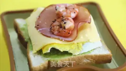 Make Cream shrimp sandwich step 3