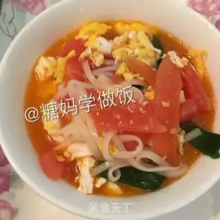 Make Tomato egg noodles step 5