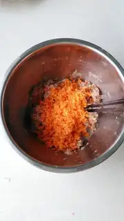 Make Fresh carrot meatballs step 2